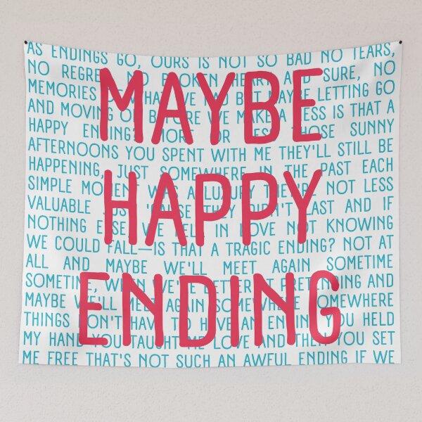 Item preview, Maybe Happy Ending lyrics  designed and sold by broadwaygirl142.