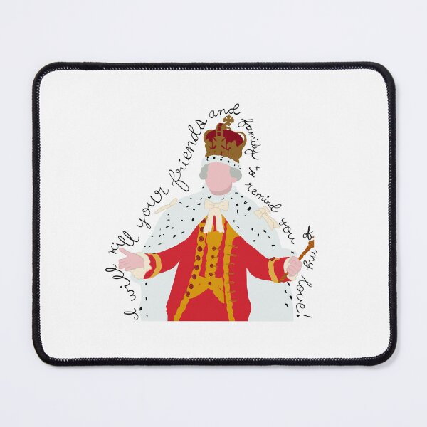 Item preview, King George III "I Will Kill Your Friends and Family" Cursive Sticker – Hamilton Musical Quote – Die Cut Vinyl Waterproof Decal designed and sold by evelynlee4.