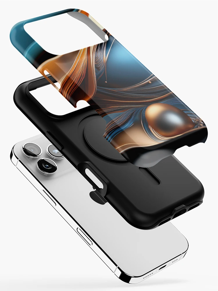 Thumbnail 2 of 4, iPhone Case, Abstract 3D - Raloel designed and sold by Raloel Art.