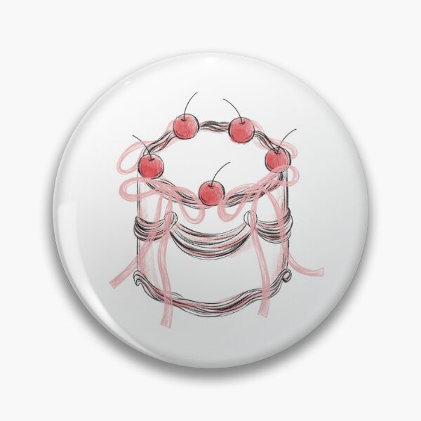 Item preview, Sweet Cake with Pink Ribbons and Cherries designed and sold by nuteling.