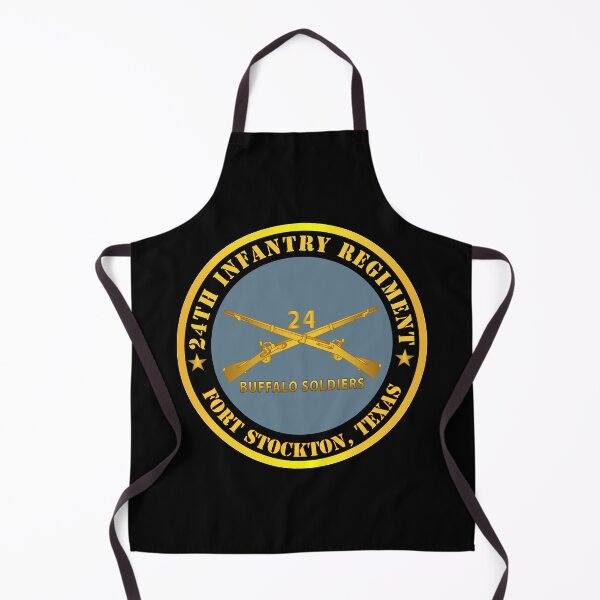 Item preview, Army - 24th Infantry Regiment - Fort Stockton, TX - Buffalo Soldiers w Inf Branch X 300 designed and sold by Military Insignia Products.