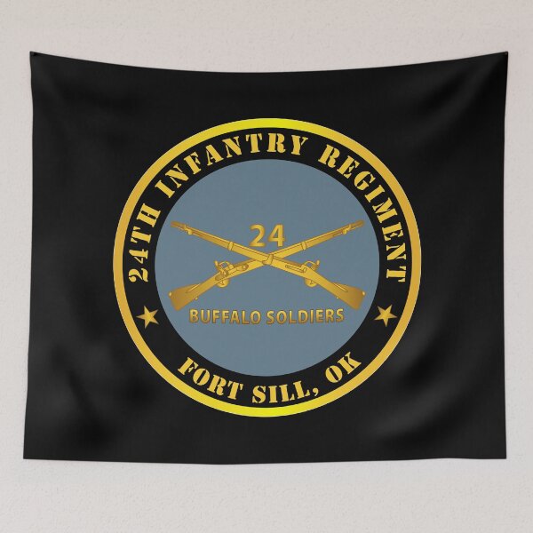 Item preview, Army - 24th Infantry Regiment - Fort Sill, OK - Buffalo Soldiers w Inf Branch designed and sold by Military Insignia Products.