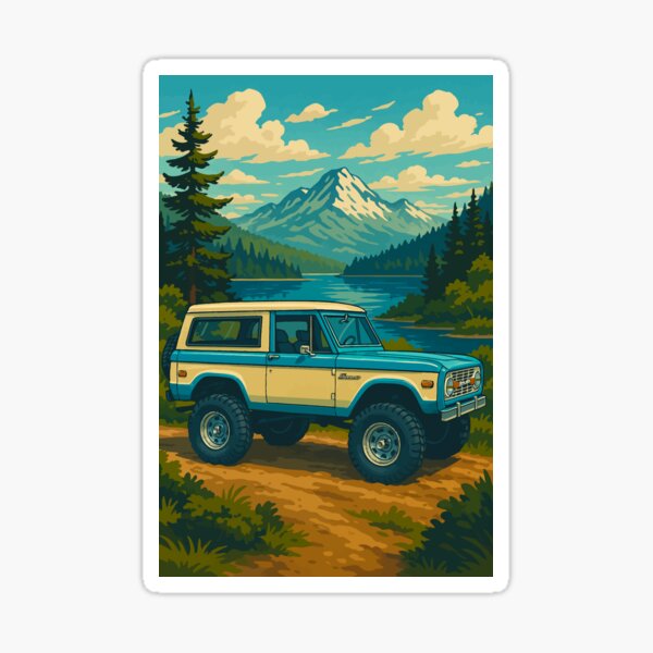 Item preview, Classic 70’s Ford Bronco designed and sold by Angry Swan Designs.