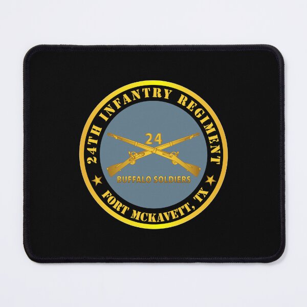 Item preview, Army - 24th Infantry Regiment - Fort McKavett, TX - Buffalo Soldiers w Inf Branch designed and sold by Military Insignia Products.