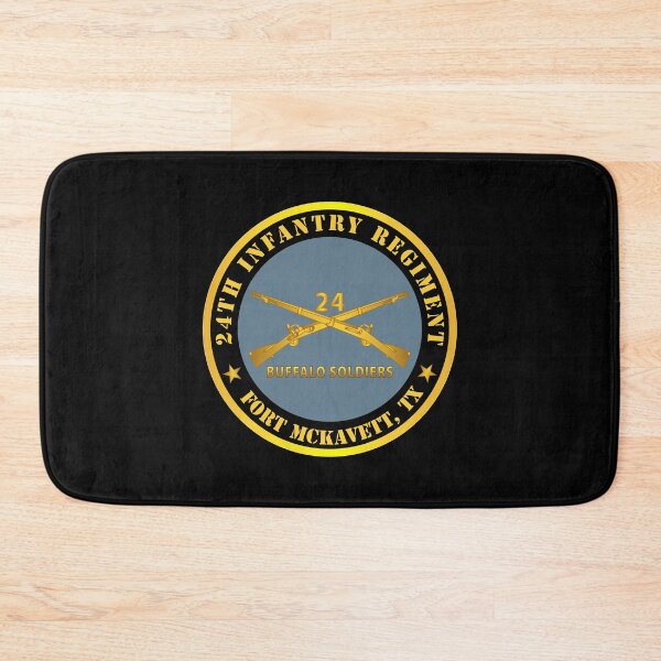 Item preview, Army - 24th Infantry Regiment - Fort McKavett, TX - Buffalo Soldiers w Inf Branch designed and sold by Military Insignia Products.