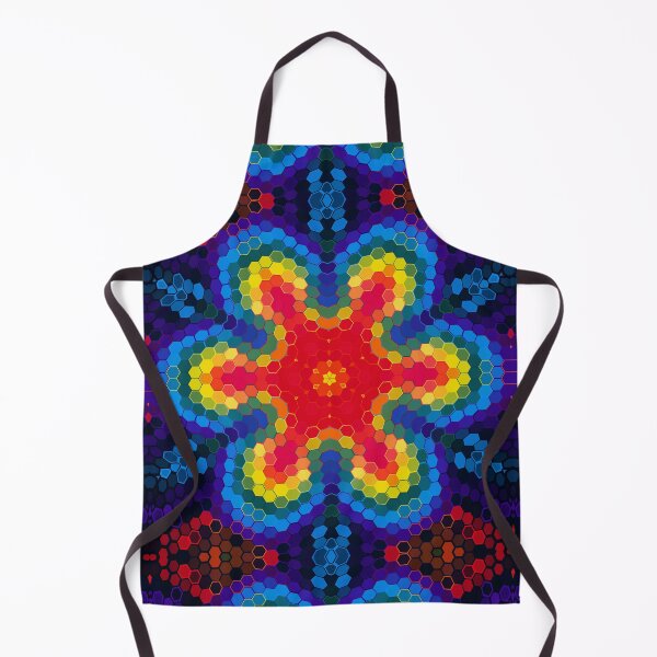 Item preview, Hex Mandala Red Yellow and Blue designed and sold by WormholeOrbital.