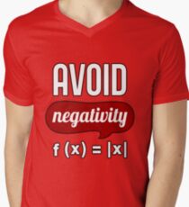 Avoid Negativity T-Shirt - Science T-Shirt Men's V-Neck T-Shirt