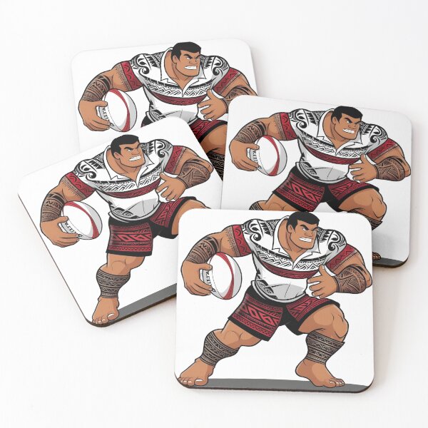 Item preview, Rugby Warrior – Tribal Tattoo Athlete Mascot designed and sold by RAA-Logo-Image.