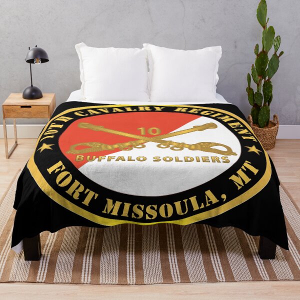 Item preview, Army - 10th Cavalry Regiment - Fort Missoula, MT - Buffalo Soldiers w Cav Branch designed and sold by Military Insignia Products.
