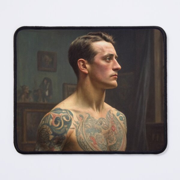Item preview, Marked by Stories - Victorian male with tattoos designed and sold by gayishdesign.