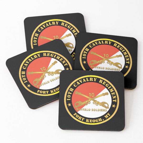 Item preview, Army - 10th Cavalry Regiment - Fort Keogh,  MT - Buffalo Soldiers w Cav Branch designed and sold by Military Insignia Products.