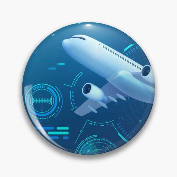 Item preview, air traffic control or aviation technology, graphic airplane futuristic interface designed and sold by NiamLab.