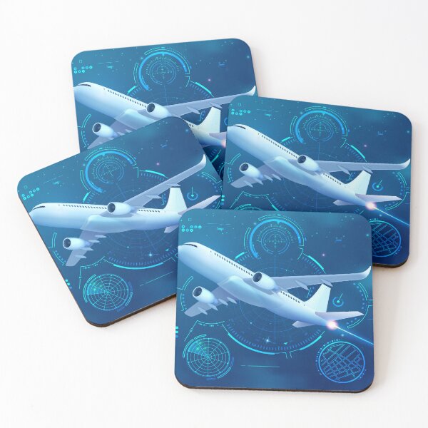 Item preview, air traffic control or aviation technology, graphic airplane futuristic interface designed and sold by NiamLab.