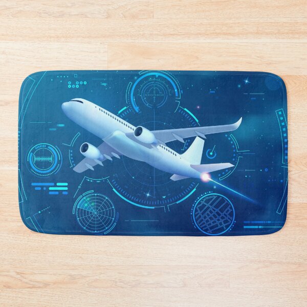 Item preview, air traffic control or aviation technology, graphic airplane futuristic interface designed and sold by NiamLab.