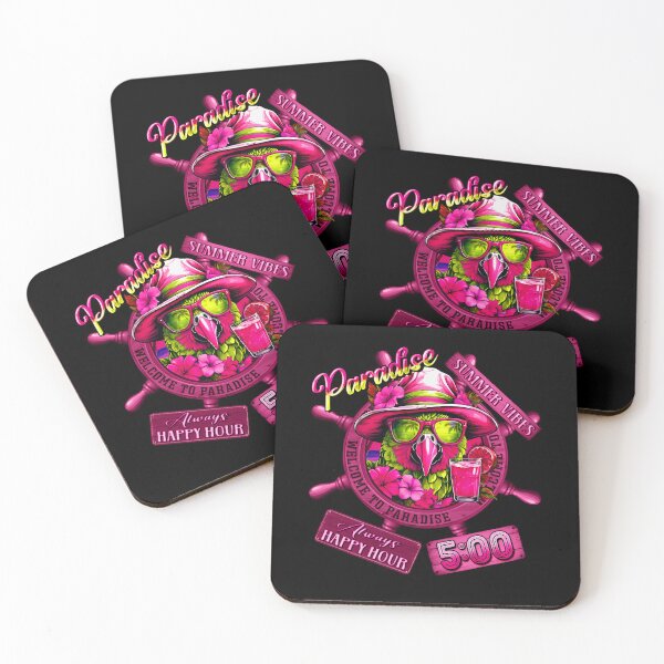 Item preview, Always Happy Hour in Paradise It's 5 o'clock Parrot Summer Vibes designed and sold by MindWave THC.