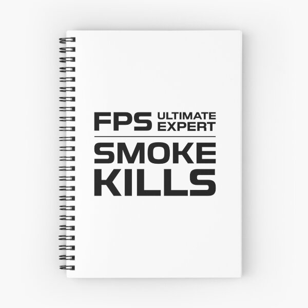 Item preview, FPS Ultimate Expert Smoke Kills Black on White designed and sold by JohnnyVillas.