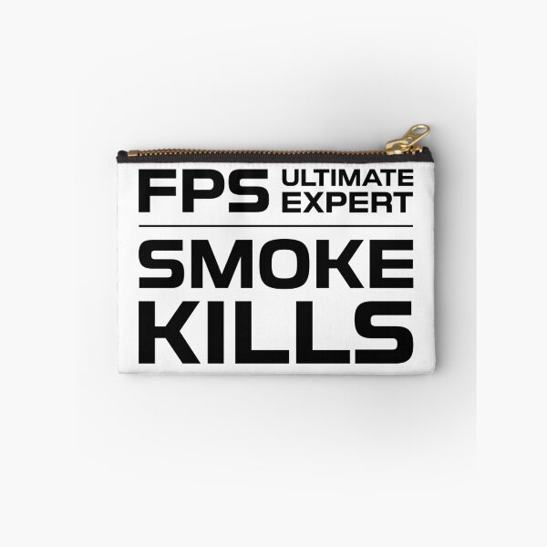 Item preview, FPS Ultimate Expert Smoke Kills Black on White designed and sold by JohnnyVillas.