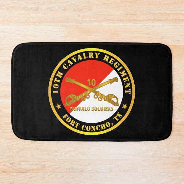 Artikelvorschau, Armee - 10. Kavallerieregiment - Fort Concho, TX - Buffalo Soldiers mit Kavalleriezweig entworfen und verkauft von Military Insignia Products.