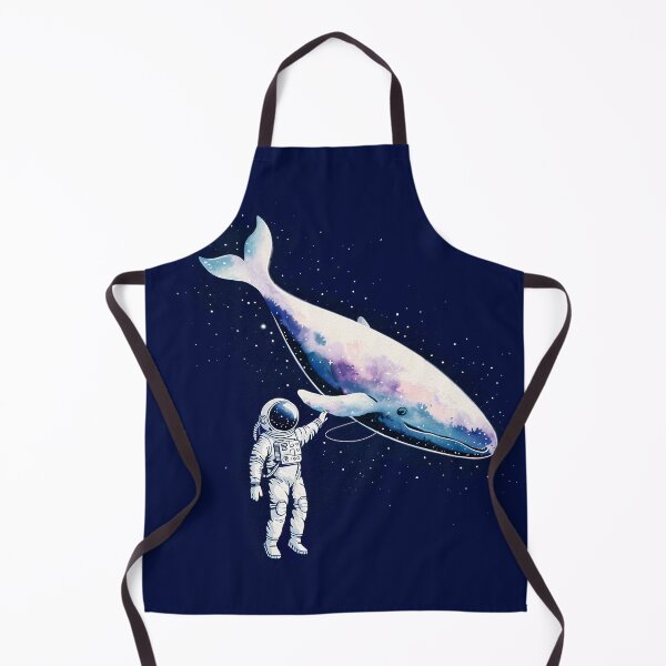 Item preview, Astronaut and Cosmic Whale – Surreal Space Fantasy Illustration designed and sold by Sepinik.