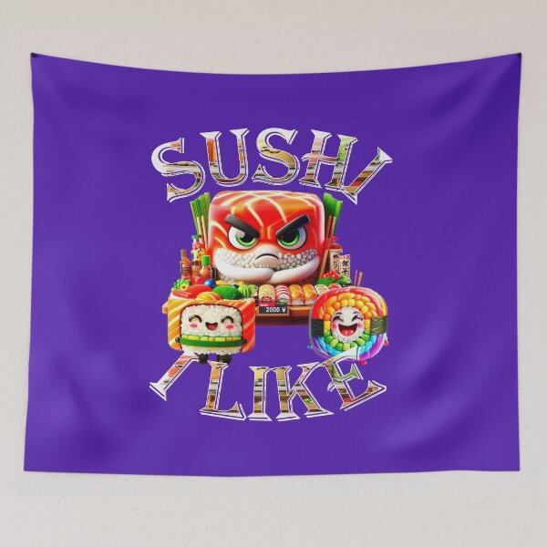 Item preview, The League of Extraordinary Sushi designed and sold by KRISS DEL - STUDIO.