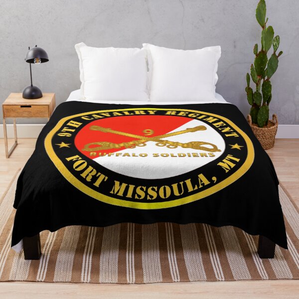 Item preview, Army - 9th Cavalry Regiment - Fort Missoula, MT - Buffalo Soldiers w Cav Branch designed and sold by Military Insignia Products.