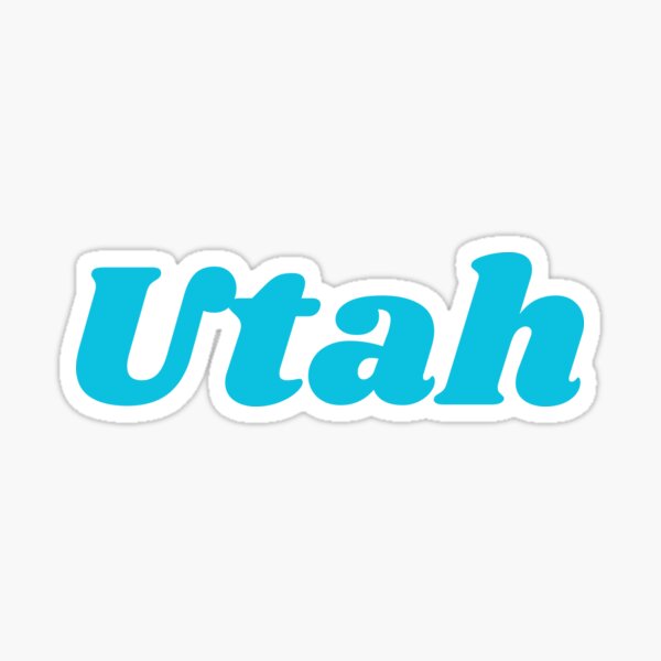 Item preview, Utah, Blue Font designed and sold by RedParker.