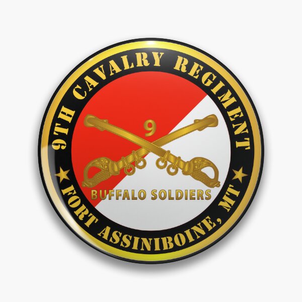 Item preview, Army - 9th Cavalry Regiment - Fort Assiniboine,  MT - Buffalo Soldiers w Cav Branch designed and sold by Military Insignia Products.