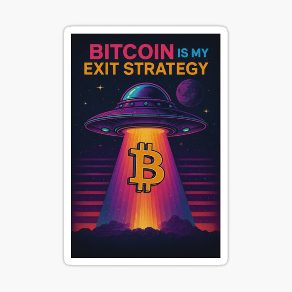 Item preview, Bitcoin is my exit strategy designed and sold by tylervacher.