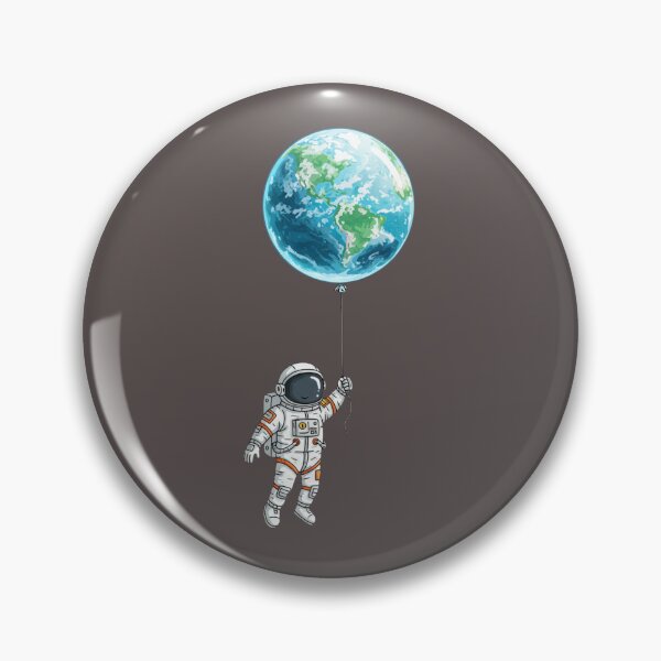 Item preview, "Astronaut on a Balloon Earth" designed and sold by MindfluxStudio.