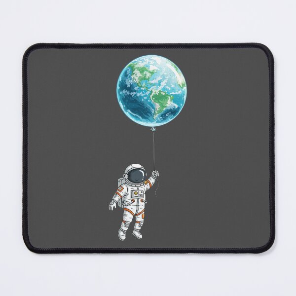 Item preview, "Astronaut on a Balloon Earth" designed and sold by MindfluxStudio.