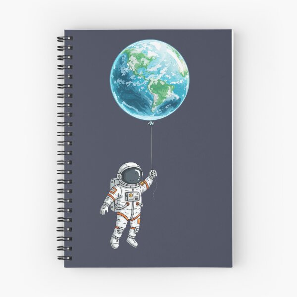 Item preview, "Astronaut on a Balloon Earth" designed and sold by MindfluxStudio.
