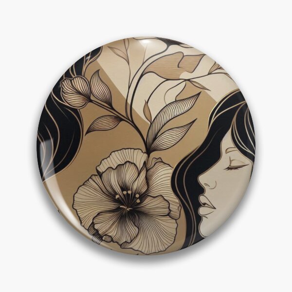 Item preview, Abstract Woman’s Face – AI Artwork with Bold Black Line Art for Modern Clothing and Accessories for Women and Girls designed and sold by knalpot-design.