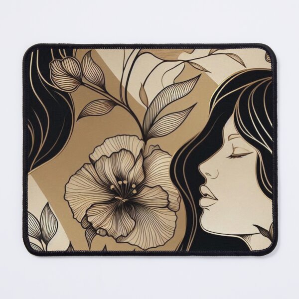 Item preview, Abstract Woman’s Face – AI Artwork with Bold Black Line Art for Modern Clothing and Accessories for Women and Girls designed and sold by knalpot-design.