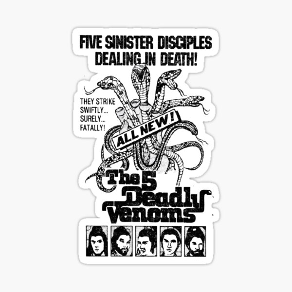 Item preview, Five Venoms designed and sold by MovieMayhem.