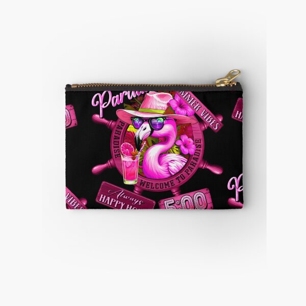 Item preview, Always Happy Hour in Paradise It's 5 o'clock Pink Flamingo Summer Vibes designed and sold by MindWave THC.