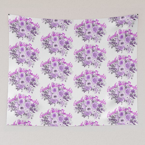 Item preview, Grow Positive Thougts & Purple Flowers designed and sold by adlkh.