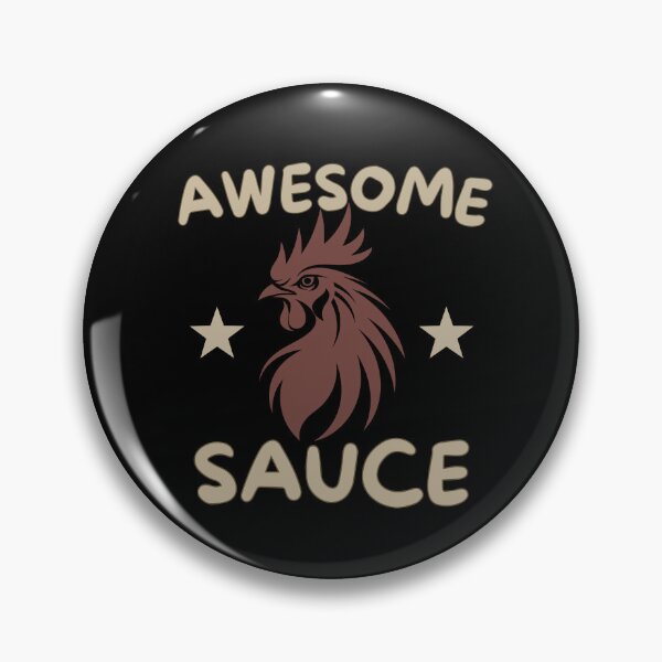 Item preview, Funny Chicken Awesome Sauce Vintage Chili Rooster Graphic Design Humorous designed and sold by Guess4best.