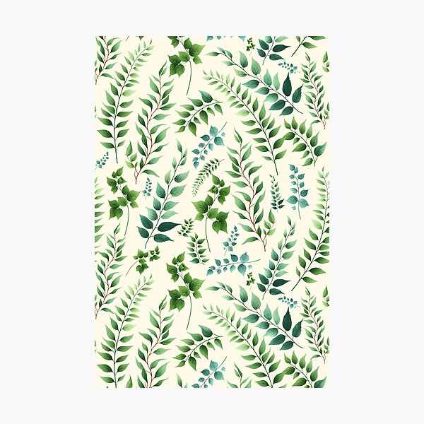 Item preview, Greenery Botanical Print Green designed and sold by SilverPegasus.