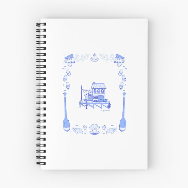 Item preview, Coastal house with sea shells and sailor  designed and sold by rizdrawings.