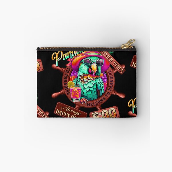 Item preview, Always Happy Hour in Paradise It's 5 o'clock Pink Flamingo Summer Vibes designed and sold by MindWave THC.