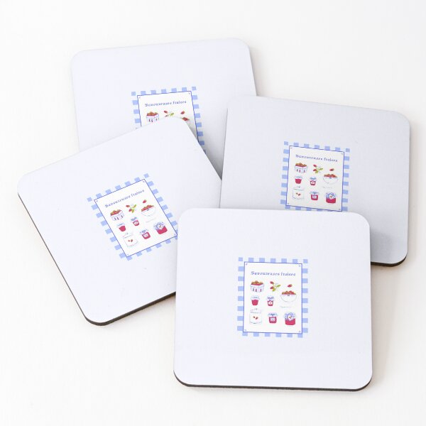 Item preview, Copie de Strawberry jam and white and blue dishes designed and sold by rizdrawings.