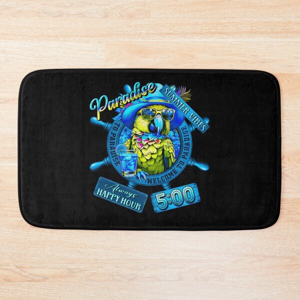 Item preview, Always Happy Hour in Paradise It's 5 o'clock Pink Flamingo Summer Vibes designed and sold by MindWave THC.