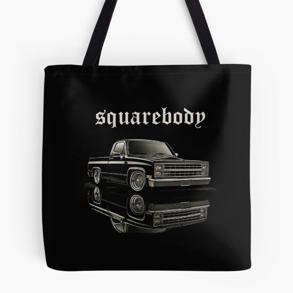 Item preview, Chevy Squarebody C10 Slammed Pickup Truck – Black Lowrider Reflection  designed and sold by TheArtOfCar.