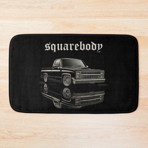 Item preview, Chevy Squarebody C10 Slammed Pickup Truck – Black Lowrider Reflection  designed and sold by TheArtOfCar.