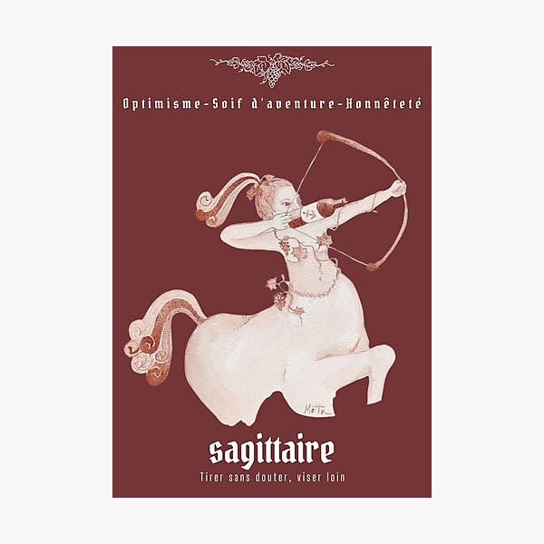 Item preview, Oeno-Astrology: Sagittarius in Wine designed and sold by vinsurtoile.