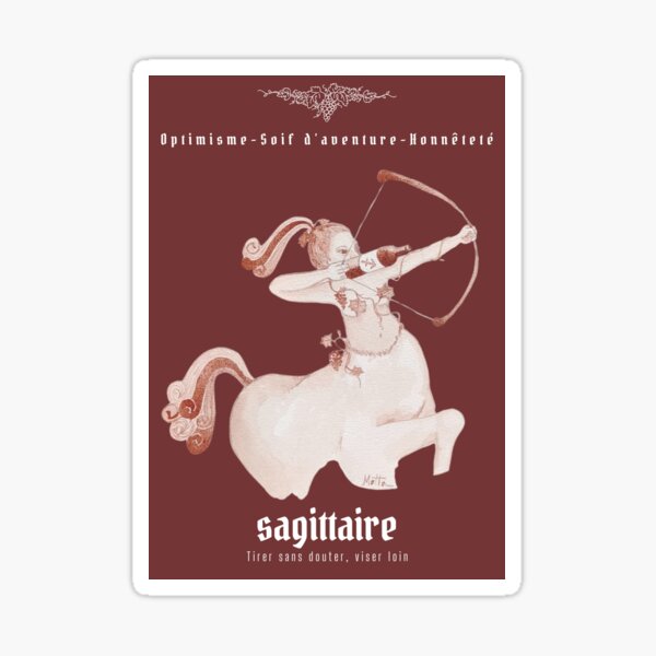 Item preview, Oeno-Astrology: Sagittarius in Wine designed and sold by vinsurtoile.