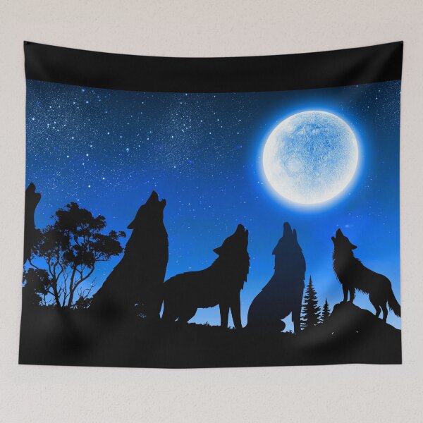 Item preview, Howling Under The Bright Moon designed and sold by DigitalShoppeIL.
