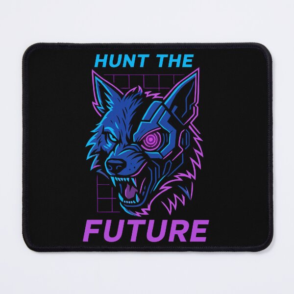 Item preview, Neon Wolf – Hunt the Future – Cyberpunk Wolf Design designed and sold by rooffee.