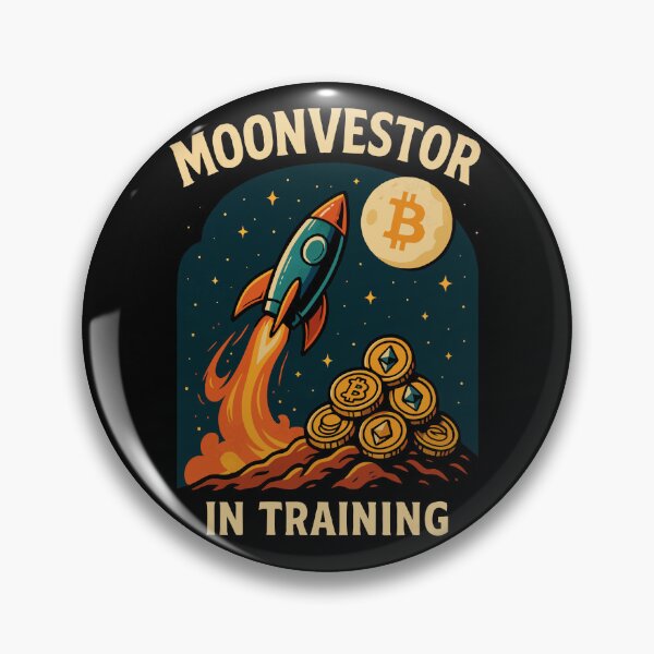 Item preview, Moonvestor in Training – Crypto Rocket to the Moon designed and sold by rooffee.