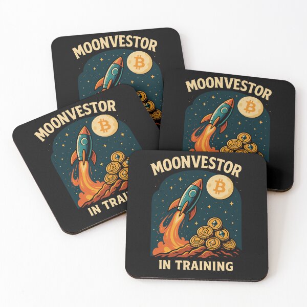 Item preview, Moonvestor in Training – Crypto Rocket to the Moon designed and sold by rooffee.